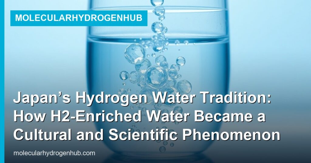 Japan’s Hydrogen Water Tradition: How H2-Enriched Water Became a Cultural and Scientific Phenomenon - MolecularHydrogenHub