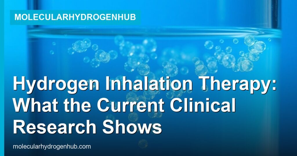 Hydrogen Inhalation Therapy: What the Current Clinical Research Shows - MolecularHydrogenHub