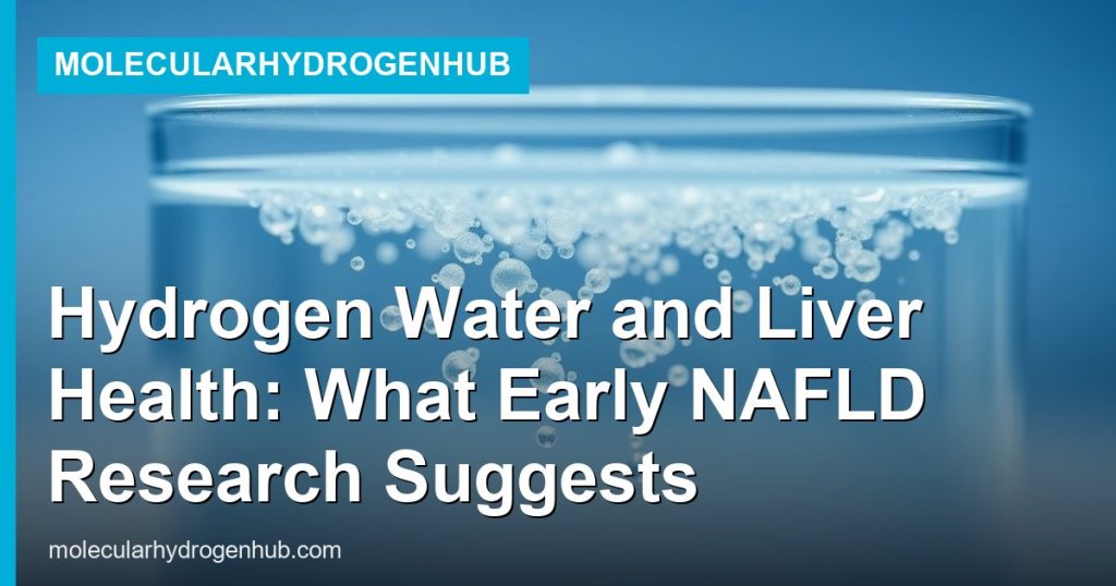 Hydrogen Water and Liver Health: What Early NAFLD Research Suggests - MolecularHydrogenHub