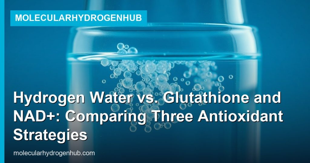 Hydrogen Water vs. Glutathione and NAD+: Comparing Three Antioxidant Strategies - MolecularHydrogenHub