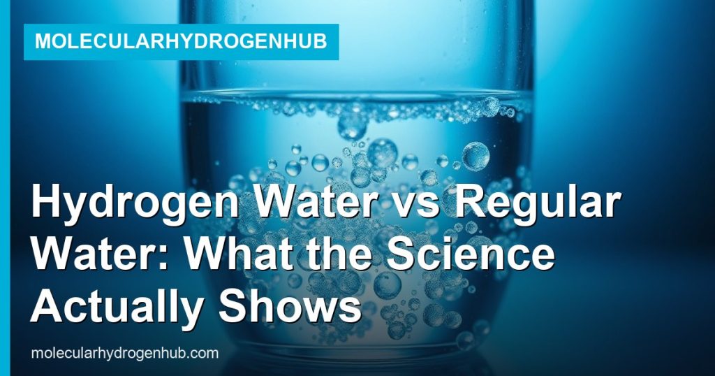Hydrogen Water vs Regular Water: What the Science Actually Shows - MolecularHydrogenHub