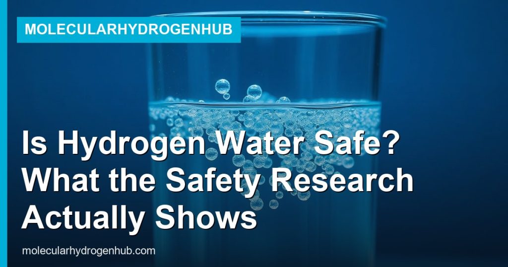 Is Hydrogen Water Safe? What the Safety Research Actually Shows - MolecularHydrogenHub