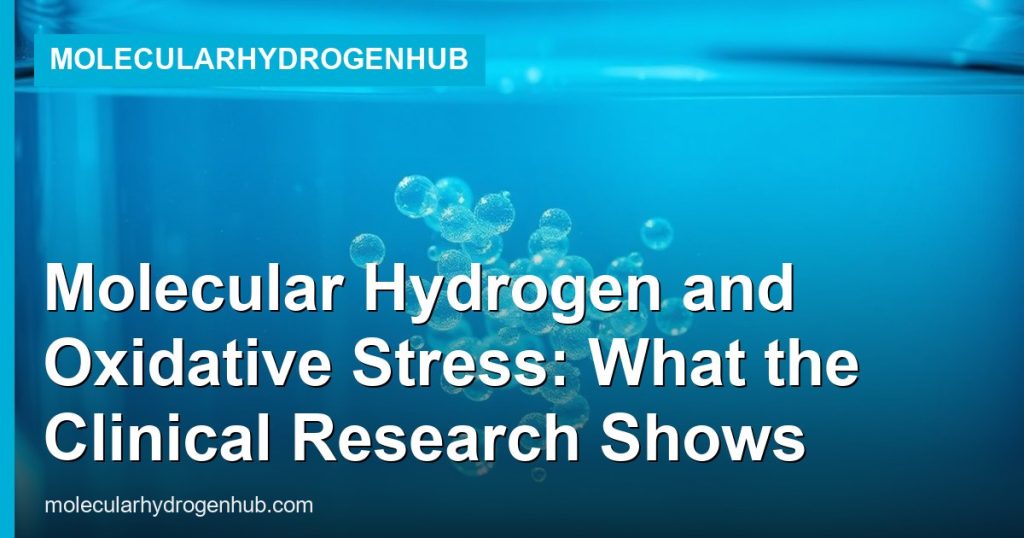 Molecular Hydrogen and Oxidative Stress: What the Clinical Research Shows - MolecularHydrogenHub
