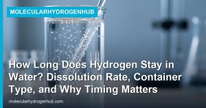 How Long Does Hydrogen Stay in Water? Dissolution Rate, Container Type, and Why Timing Matters