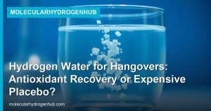Hydrogen Water for Hangovers: Antioxidant Recovery or Expensive Placebo?