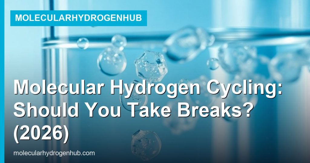 Molecular Hydrogen Cycling: Should You Take Breaks? (2026) - MolecularHydrogenHub