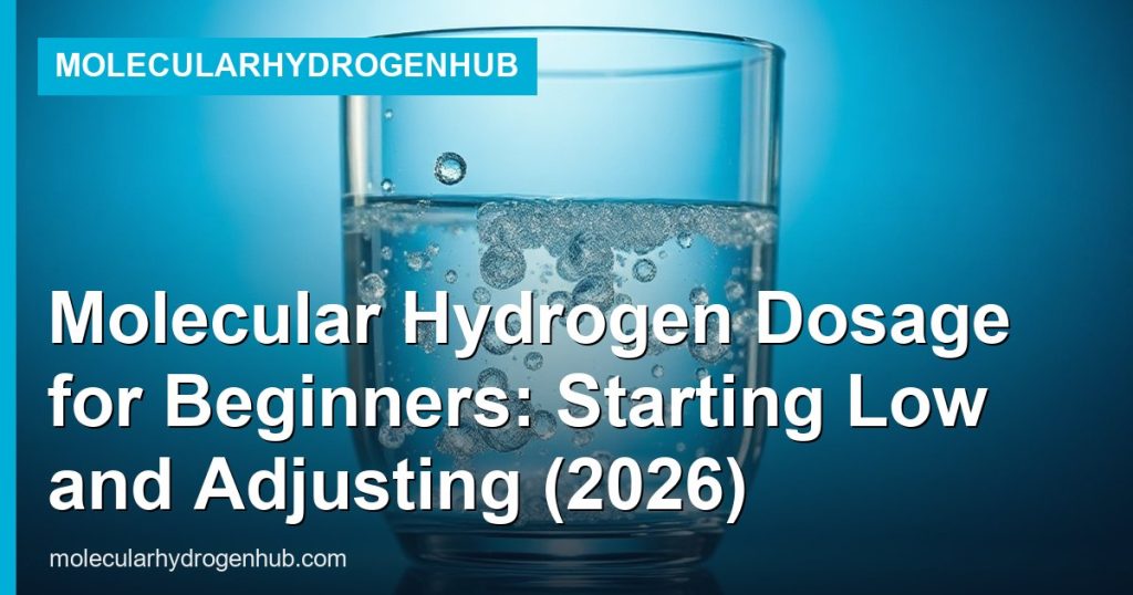 Molecular Hydrogen Dosage for Beginners: Starting Low and Adjusting (2026) - MolecularHydrogenHub