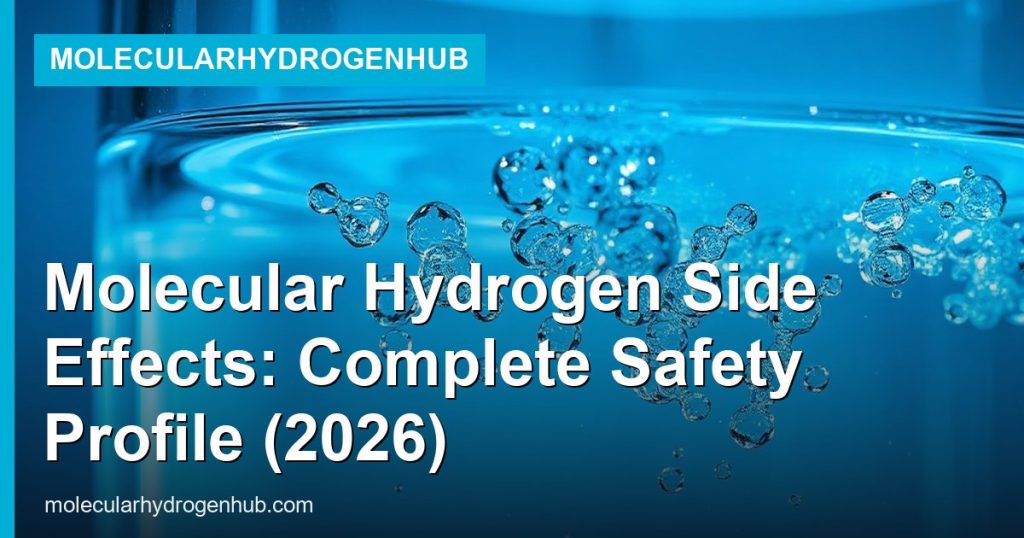 Molecular Hydrogen Side Effects: Complete Safety Profile (2026) - MolecularHydrogenHub